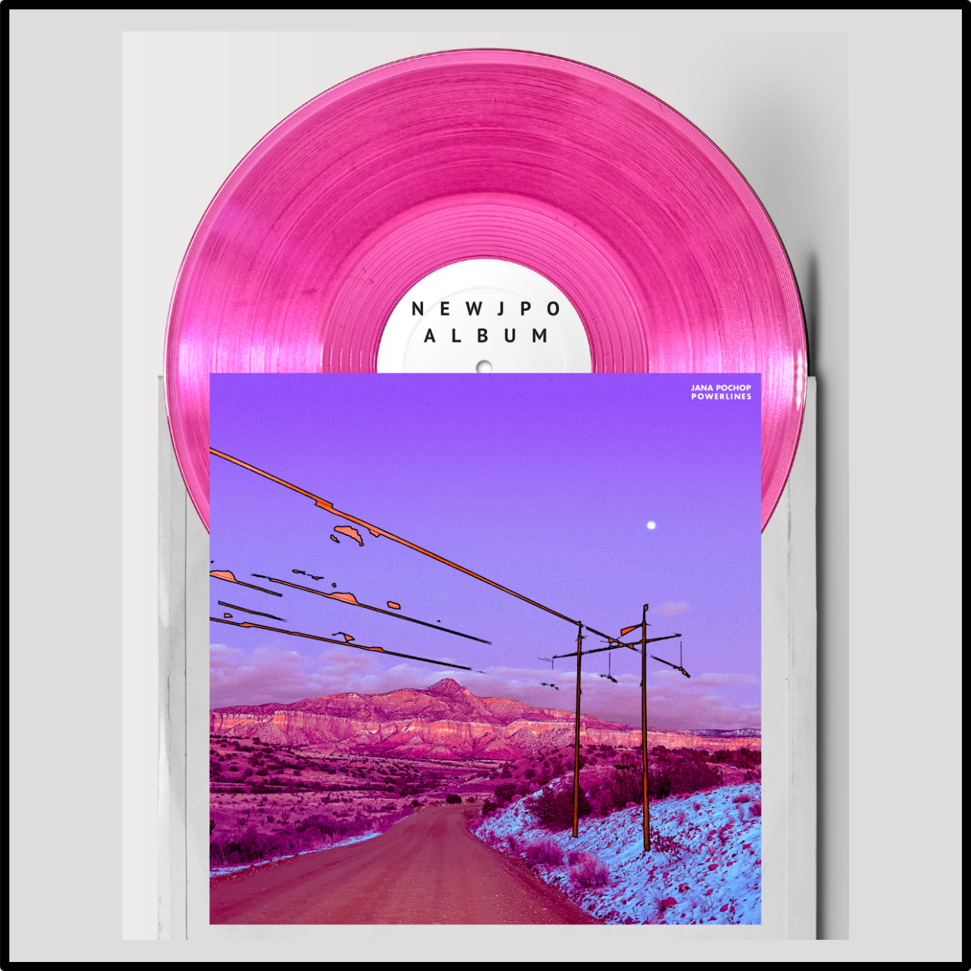 Powerlines Limited Edition Pink Vinyl w/ Book