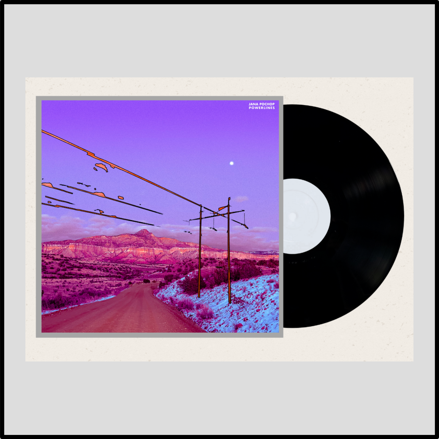 Powerlines Black Vinyl